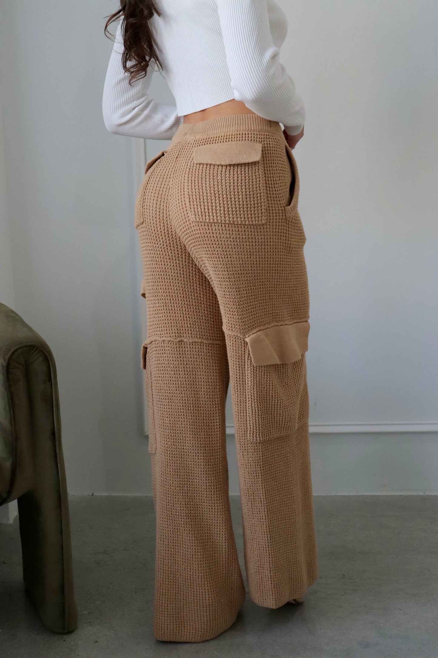 TEDDY CARGO KNIT PANTS