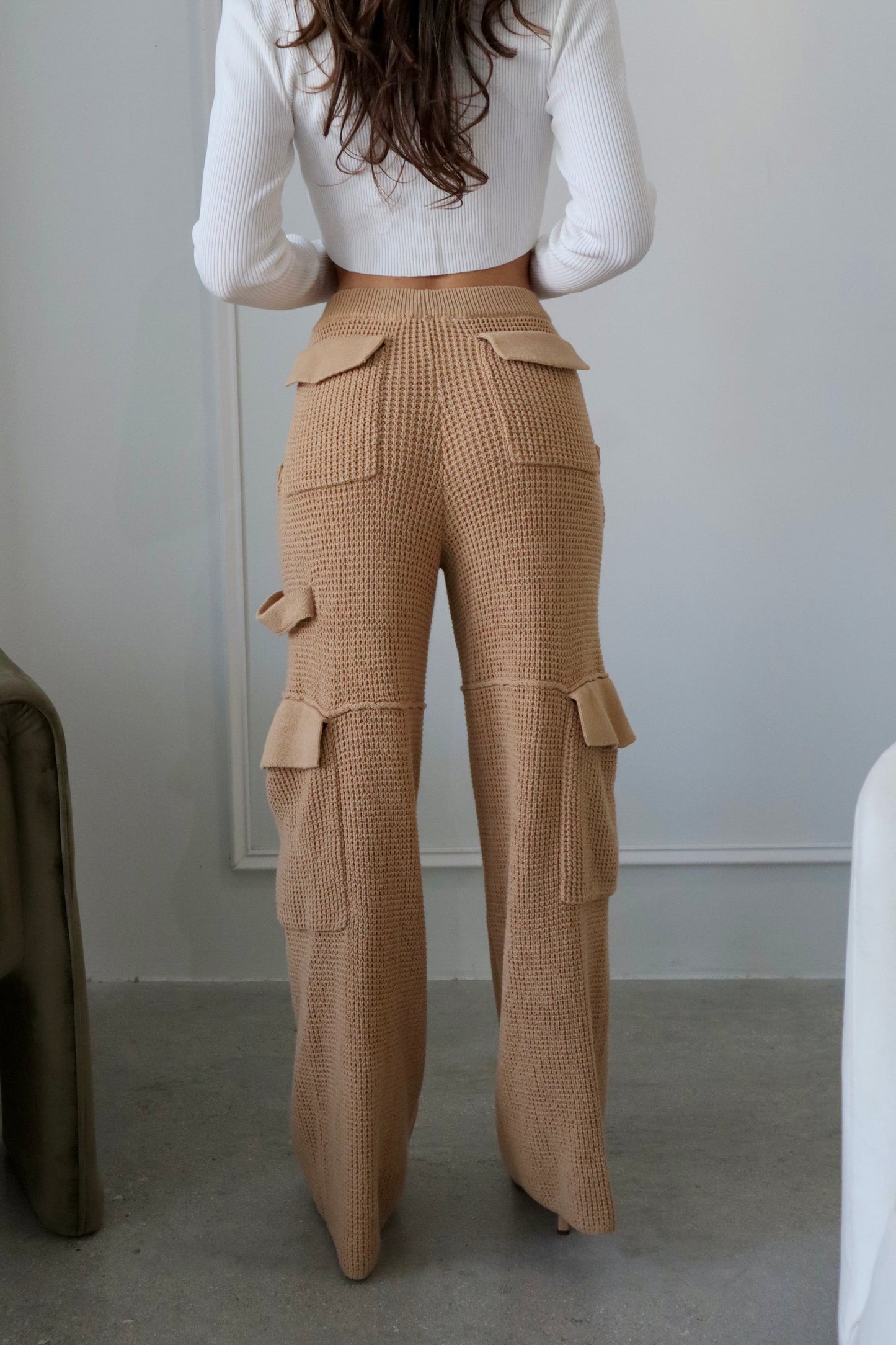 TEDDY CARGO KNIT PANTS